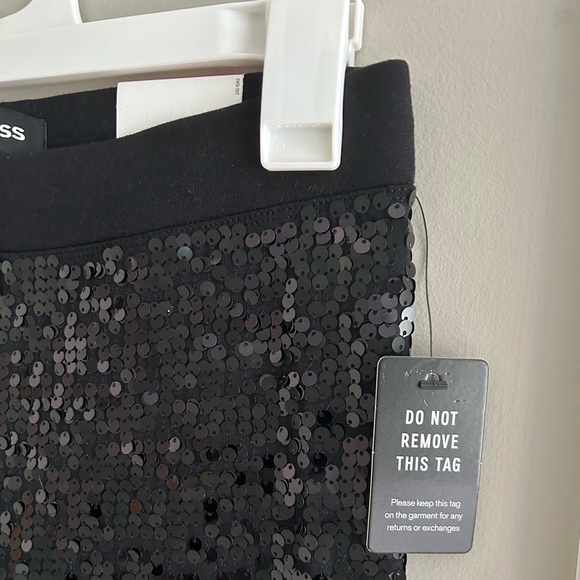 Express Black Sequin Full-Length Leggings, Size XS, NWT - Picture 7 of 7